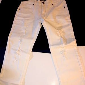 Off white color skinny jeans